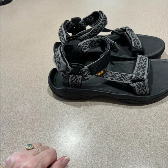 Teva Black and Gray Patterned Strap Sandals - Picture 5 of 5
